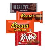 HERSHEYS, KIT KAT & REESES Assorted Milk Chocolate and Peanut Butter Candy, Bulk Candy, Variety Bag