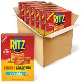 Ritz Crispers Cheddar Chips, Cheese, 7 Ounce ( 6 Pack)