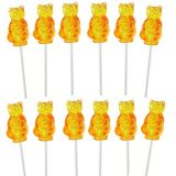 Needzo Lollipop Party Favors Honey Flavored Hard Candy Shaped Bears Lollipops, Individually Wrapped Suckers for Birthday Parties and Baby Showers Decorations Pack of 12