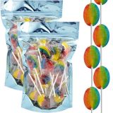The Dreidel Company Rainbow Lollipops Suckers, Tooty Fruity Flavor, Individually Wrapped, Kosher, 2 Pounds, Approx 70 Pops