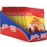 Vero Mango Lollipops - Mango and Chili Flavored Candy, 12 Bags with 6 Lollipops Each