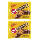 Oh Henry! 4 Full Sized Chocolate Candy Bars, 232g/8.18oz 2-Pack {Imported from Canada}