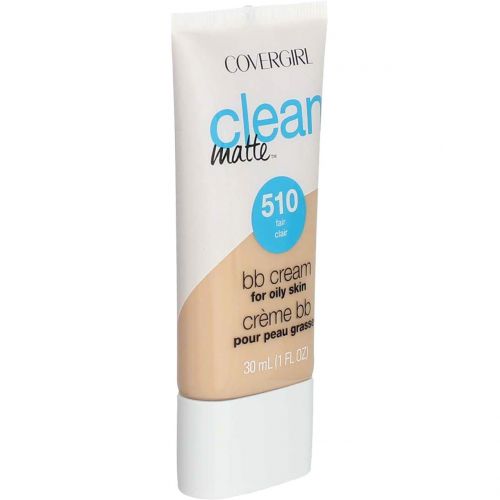  COVERGIRL Clean Matte BB Cream For Oily Skin, Light/Medium 530, (Packaging May Vary) Water-Based Oil-Free Matte Finish BB Cream, 1 Fl Oz (1 Count)