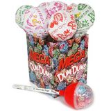 Party Lab 365 Dum Dums Mega Pop, Giant Lollipop Container with 12 Standard sized Hard Candy
