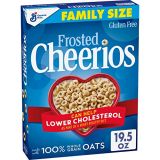 General Mills Cereal Frosted Cheerios Cereal, Cereal with Oats, Gluten Free, 19.5 oz