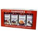 Sanders Sundae Best Gourmet Dessert Topping Gift Box - All-Natural, 4 Flavor Assortment, 40 Ounce (Pack of 1)