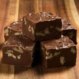 Betsys Fancy Fudge CHOCOLATE WALNUT FUDGE, 1 lB in 4 Wrapped Pieces, Gluten Free, Fresh Gourmet Candy, Makes Great Gift!