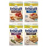 Triscuit (TBRN9) Triscuit Whole Grain Crackers 4 Flavor Variety Pack, Regular Size, 4 Boxes