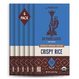 Beyond Good | Crispy Rice Dark Chocolate Bars, 6 Pack | Easter Chocolate | Organic, Direct Trade, Vegan, Kosher, Non-GMO | Single Origin Uganda Dark Chocolate