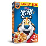 Frosted Flakes Breakfast Cereal, Original, Excellent Source of 7 Vitamins & Minerals, Family Size, 24oz Box(Pack Of 3), 72 Oz