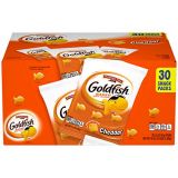 Pepperidge Farm Goldfish Cheddar Crackers, 1.5 oz. Snack Packs, 30-Count Multi-Pack Box