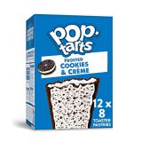 Pop-Tarts Cookies & Creme Breakfast Toaster Pastries, 96 Count (Pack Of 12, 13.5 Oz Boxes)
