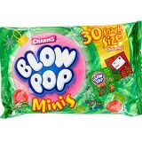 Blow Pops Lollipops Charms Blow Pops Minis Candy Snack Pouches, Bag of 30