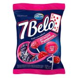 Arcor - 7 Belo - Hard lollipop Filled With Chew Candy Raspberry Flavored - 4.23 Oz (PACK OF 2) | Pirulito Duro Recheado Com Bala Mastigavel Sabor Framboesa - 120g