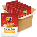Ritz Toasted Chips, Cheddar, 8.1 Oz (Pack of 6)