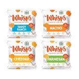 Whisps Tangy Ranch, Nacho, Cheddar, & Parmesan Cheese Crisps Variety Pack | Back to School Snack, Gluten Free, Keto Snack, Sugar Free, Low Carb, High Protein | 3 Bags of Each, 0.63
