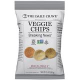 The Daily Crave Veggie Chips, 1 Oz (Pack Of 24) Veggie Crisps, Kosher, Crunchy, Vegan