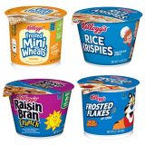 Kellogg Cereal Variety Kelloggs, Breakfast Cereal in a Cup, Assortment Pack, Bulk Size (Pack of 24 Cups)