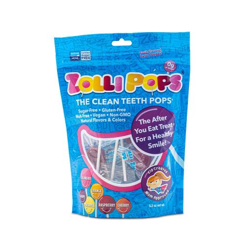  Zollipops The Clean Teeth Pops, Anti Cavity Lollipops, Delicious Assorted Flavors, Variety, 25 Count