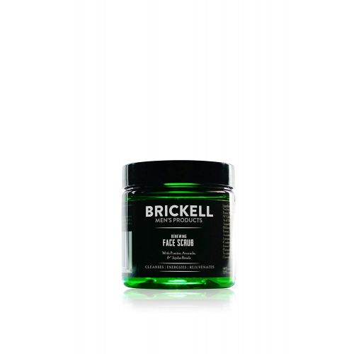  Brickell Men's Products Brickell Mens Renewing Face Scrub for Men, Natural and Organic Deep Exfoliating Facial Scrub Formulated with Jojoba Beads, Coffee Extract and Pumice, 2 Ounce, Scented