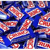 CrazyOutlet Nestle Crunch Fun Size Candy Bar, Creamy Milk Chocolate Crisped Rice, Bulk Pack 2 Lbs