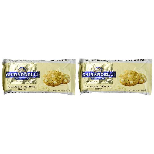  Ghirardelli Classic White Chocolate Chip, 11 oz (Pack of 4)