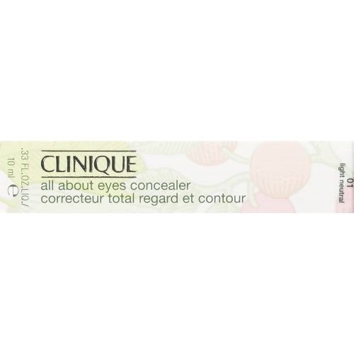  Clinique All About Eyes Concealer, No. 01 Light Neutral, 0.33 Ounce