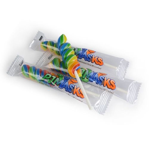  Primary Colors Candy PJ Masks 20 Pack Lollipop Swirls