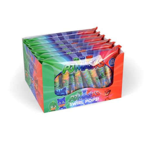  Primary Colors Candy PJ Masks 20 Pack Lollipop Swirls