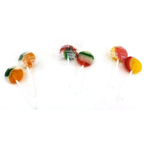  LaetaFood Tiger Lollipops Original Assorted Pops Suckers Fruit Flavored Hard Candy (Pack of 2 Pounds)