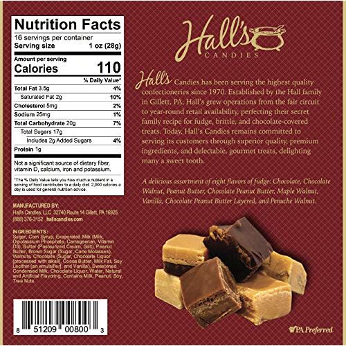  Halls Candies Halls Chocolate Fudge, 1 Pound