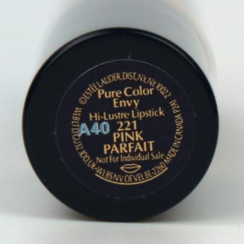  Pack of 2 x Estee Lauder Pure Color Envy Hi-Lustre Lipstick 221 Pink Parfait, 0.12 oz each Sample Size Unboxed