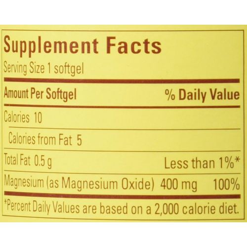  Nature Made High Potency Magnesium 400 mg - 150 Liquid Softgels,(Pack of 2)