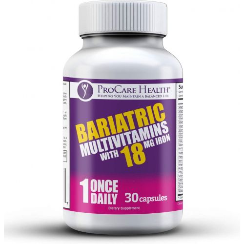  ProCare Health Once Daily Bariatric Multivitamin - Capsule - 18mg Iron - 30ct