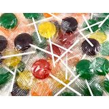 LaetaFood Lollipops Assorted Fruit Flavor Hard Candy Suckers, 80 Count (2 Pound Box)