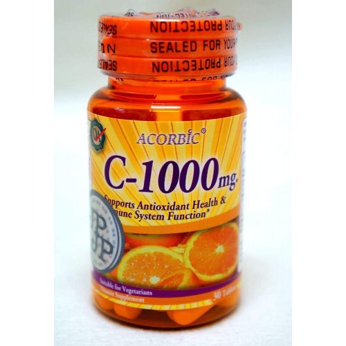  Thailand-Lowprice 30 Pills Acorbic C 1000 Mg Vittamin C Supplement Bright Clear Faster Whitening Ascorbic Acid