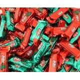 LaetaFood Kit Kat Miniatures Milk Chocolate Candy, Red Green Wrap (2 Pounds Bag)
