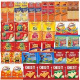 Blunon Crackers Variety Pack Individually Wrapped Assortment Including Crackers and Cheese Snack Pack, Crackers with Peanut Butter, Lance, Goldfish, Ritz, Austin, Cheez-Its and More Bulk