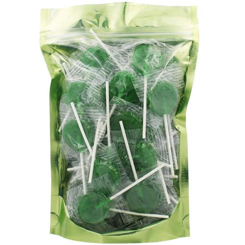  Fruidles Lollipops Candy Suckers for Kids, 7 Bulk Flavors, Perfect for Gifting, Parties, Events (Lime Lollipops, 8oz Bag (Approx. 30 Pops))
