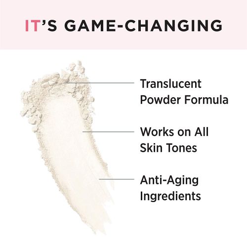  IT Cosmetics Bye Bye Pores - Poreless Finish Loose Setting Powder - Universal Translucent Shade - Contains Anti-Aging Peptides, Silk, Hydrolyzed Collagen & Antioxidants - 0.23 oz