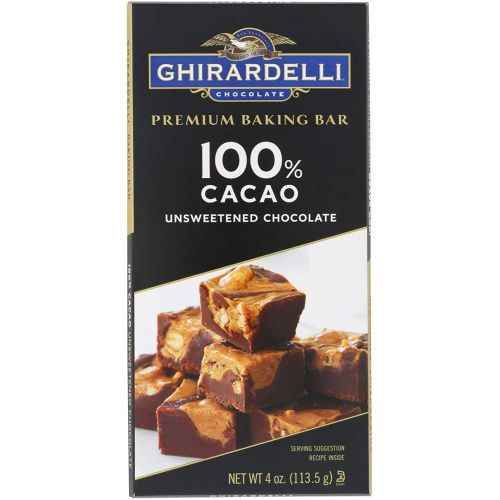  Ghirardelli 100% Cacao Unsweetened Chocolate Baking Bar Case Pack