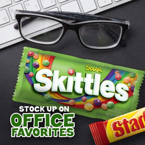  SKITTLES & STARBURST Candy Full Size Variety Mix 37.05-Ounce 18-Count Box