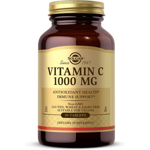  Solgar Vitamin C 500 mg, 250 Vegetable Capsules - Antioxidant & Immune Support - Overall Health - Supports Healthy Skin & Joints - Non-GMO, Vegan, Gluten Free, Kosher - 250 Serving