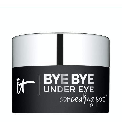  IT Cosmetics Bye Bye Under Eye Concealing Pot, Medium Tan (W) - Skin-Smoothing Eye Cream & Concealer - Covers Dark Circles Without Creasing or Cracking - With Hyaluronic Acid - 0.1