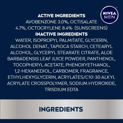  NIVEA Men Maximum Hydration Protective Face Lotion with SPF 15, 2.5 Fl. Oz., Pack of 4