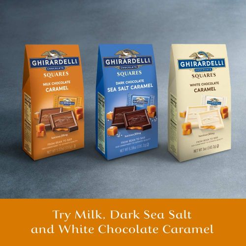  Ghirardelli Milk & Caramel Filled Squares Bag, 5.32 Ounce (Pack of 6)