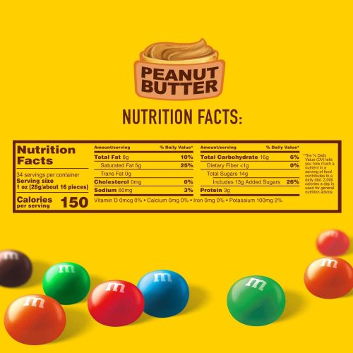 M&MS Peanut Butter Chocolate Candy Party Size