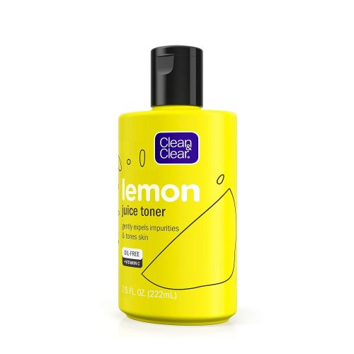  Clean & Clear Brightening Lemon Juice Facial Toner with Vitamin C and Lemon Extract to Gently Expel Impurities and Tone Skin, Alcohol-Free Oil-Free Cleansing Vitamin C Astringent F