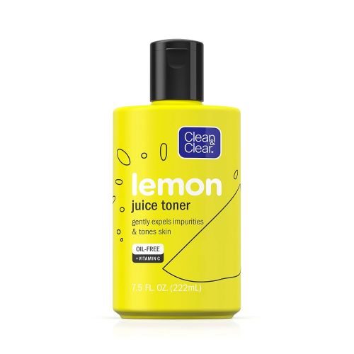  Clean & Clear Brightening Lemon Juice Facial Toner with Vitamin C and Lemon Extract to Gently Expel Impurities and Tone Skin, Alcohol-Free Oil-Free Cleansing Vitamin C Astringent F