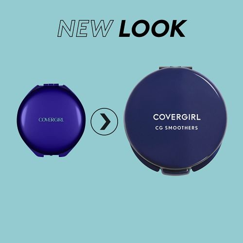  COVERGIRL Smoothers Pressed Powder, Translucent Medium 715, 0.32 Ounce (Packaging May Vary) Powder Makeup with Chamomile